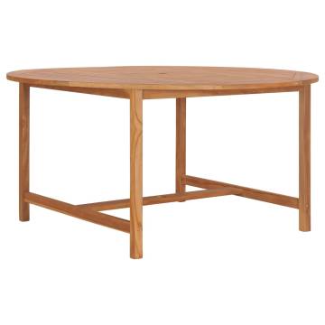 Garden Table 150x76 cm Solid Teak Wood | Hipomarket