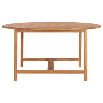 Garden Table 150x76 cm Solid Teak Wood | Hipomarket