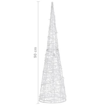 Acrylic Decorative Pyramid LED Light Cone - 90 cm | HipoMarket