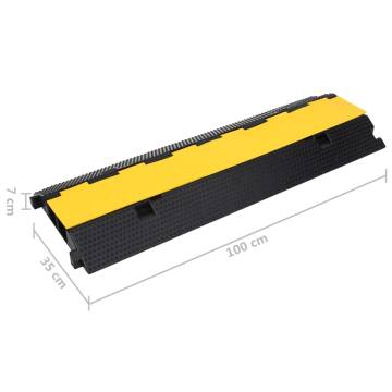 Cable Protector Ramps - 100 cm Rubber - 2 pcs | Hipomarket UK