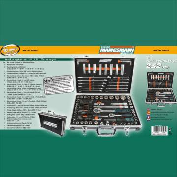 Brüder Mannesmann 232 Piece Socket Box - Essential Tool Set