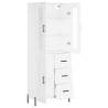 Stylish Highboard White 69.5x34x180 cm - Durable Design