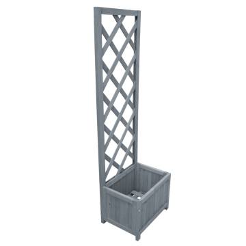 Trellis Planter 40x30x135 cm Solid Firwood - Hipomarket