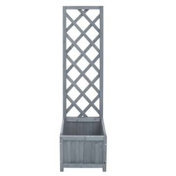 Trellis Planter 40x30x135 cm Solid Firwood - Hipomarket