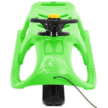 Sledge with Wheel Green - Durable & Fun for Kids