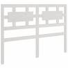 White Solid Wood Bed Frame 140x190 cm | HipoMarket