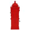 Vintage Red Aluminium Pillar Letterbox - Rustproof & Elegant