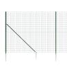 Wire Mesh Fence with Spike Anchors Green 2x10 m | HIPO Market