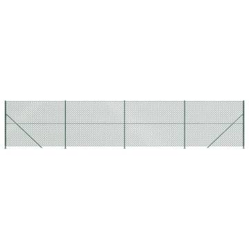 Chain Link Fence with Flange Green 1.8x10m - Durable & Secure