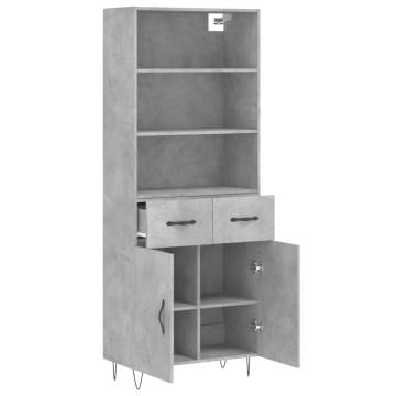 Highboard Concrete Grey - Stylish Storage Solution | Hipo Market