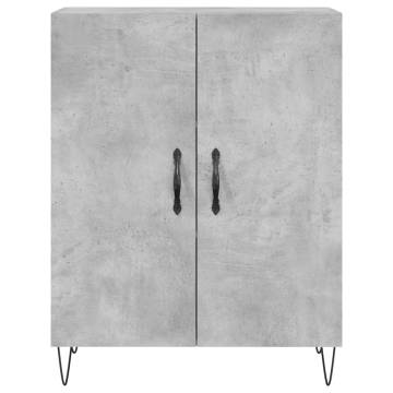 Stylish Highboard Concrete Grey - Durable Engineered Wood | HipoMarket