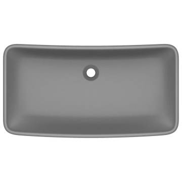 Luxury Rectangular Matt Dark Grey Sink | Hipomarket