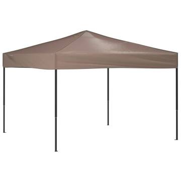 Folding Party Tent Taupe 3x3m - Perfect for Outdoor Events