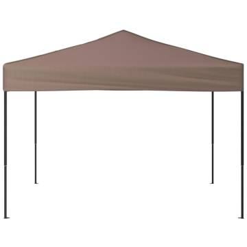 Folding Party Tent Taupe 3x3m - Perfect for Outdoor Events