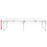 Adjustable Foldable Camping Table - Aluminium 240 x 60 cm