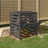 Composter Grey 63.5x63.5x77.5 cm Solid Wood Pine | HipoMarket