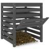 Composter Grey 63.5x63.5x77.5 cm Solid Wood Pine | HipoMarket