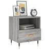 Stylish Grey Sonoma Bedside Cabinets - 2 Pcs - Hipomarket