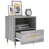 Stylish Grey Sonoma Bedside Cabinets - 2 Pcs - Hipomarket