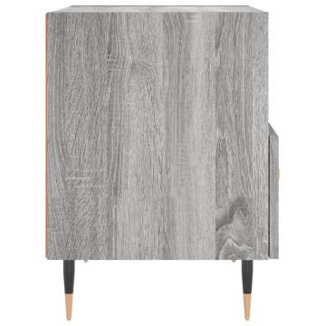 Stylish Grey Sonoma Bedside Cabinets - 2 Pcs - Hipomarket