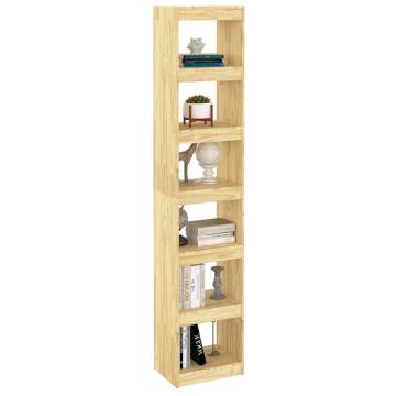 Stylish Solid Pinewood Book Cabinet & Room Divider - 199 cm