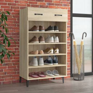 Shoe Cabinet Sonoma Oak - Stylish Storage Solution | HipoMarket