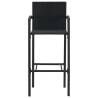 Bar Stools 4 pcs Black Poly Rattan - Stylish & Durable