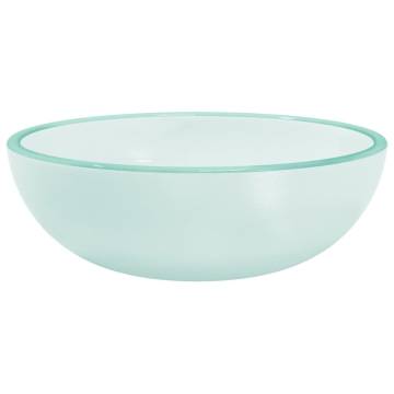 Frosted Tempered Glass Basin 35x12 cm - Stylish & Durable