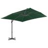 Cantilever Umbrella 400x300 cm - Green Aluminium Parasol