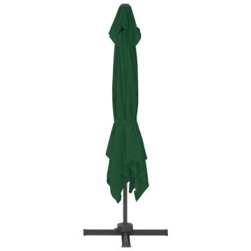 Cantilever Umbrella 400x300 cm - Green Aluminium Parasol