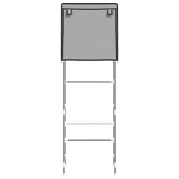 2-Tier Storage Rack Over Toilet - Grey Iron | HipoMarket UK