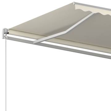 Manual Retractable Awning 400x350 cm Cream | HipoMarket