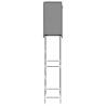 2-Tier Storage Rack Over Toilet - Grey Iron | HipoMarket UK