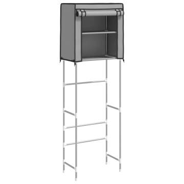 2-Tier Storage Rack Over Toilet - Grey Iron | HipoMarket UK