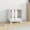 Dog House White 50x40x52 cm - Solid Pine Wood Comfort