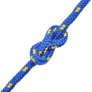 Marine Rope Polypropylene 8mm 500m Blue - Durable & Lightweight