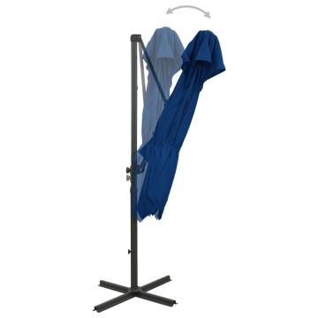 Cantilever Umbrella 250x250 cm Azure Blue – Quality Sunshade