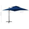 Cantilever Umbrella 250x250 cm Azure Blue – Quality Sunshade