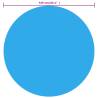 Round Pool Cover 549 cm PE Blue - Heat Your Pool Efficiently