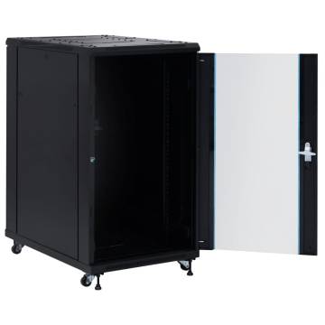 22U Network Cabinet with Swivel Feet - Durable & Secure