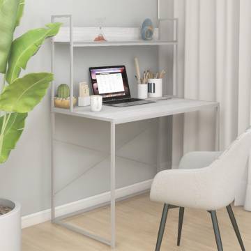 Stylish White Computer Desk - 110x60x138 cm | HipoMarket