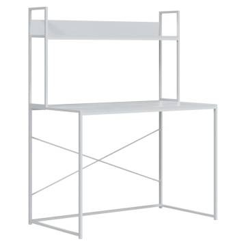 Stylish White Computer Desk - 110x60x138 cm | HipoMarket