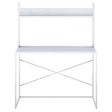 Stylish White Computer Desk - 110x60x138 cm | HipoMarket