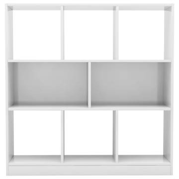 High Gloss White Book Cabinet - Stylish Storage Solution