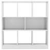 High Gloss White Book Cabinet - Stylish Storage Solution