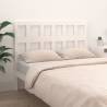 White Solid Wood Pine Bed Headboard - 125.5x4x100 cm