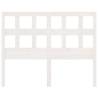 White Solid Wood Pine Bed Headboard - 125.5x4x100 cm