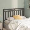 Bed Headboard Grey 146x4x100 cm Solid Wood Pine Colour grey Size 146 x 100 cm Quantity in Package 1 