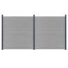 Durable Dark Grey Aluminium Fence Posts - 3 pcs - 185 cm