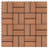 11 pcs Decking Tiles WPC 30x30 cm 1 sqm Teak Colour Colour teak colour Pattern pattern 3 Number of 11 